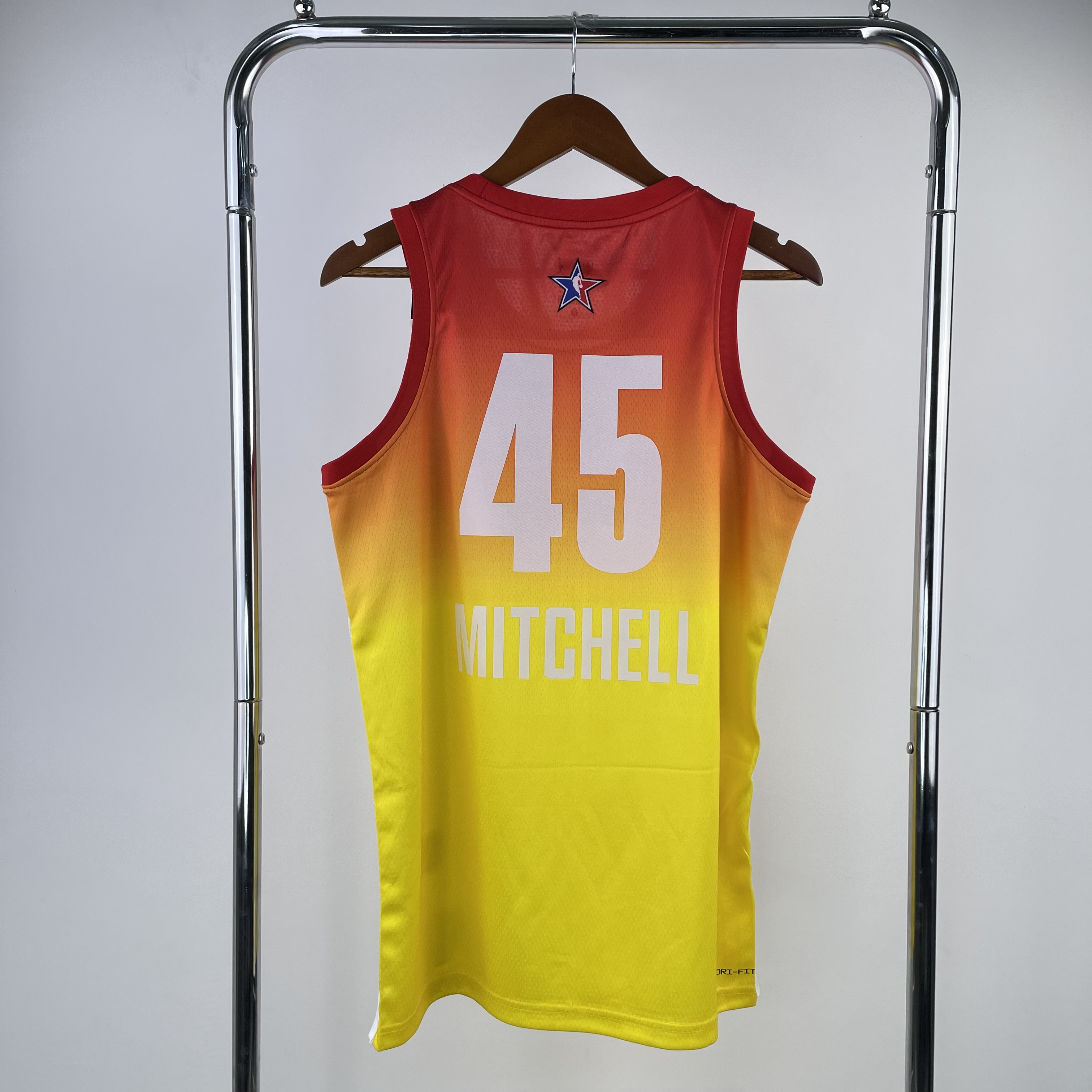 Men Cleveland Cavaliers #45 Mitchell Yellow All Star Jordan style Seasons 2023 NBA Jersey->cleveland cavaliers->NBA Jersey